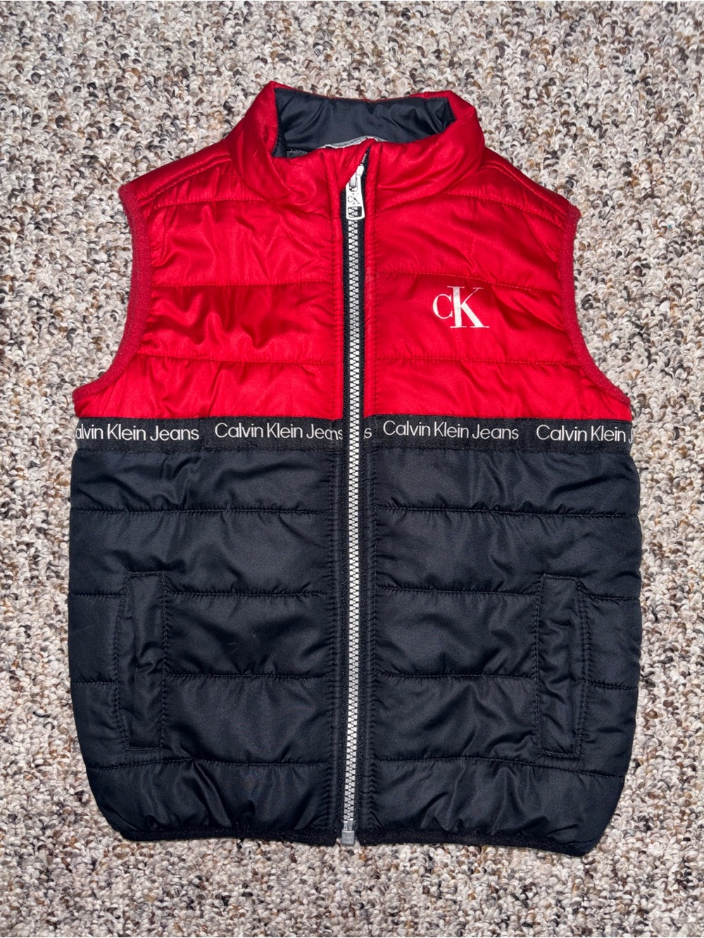Kids red and black insulated jacket